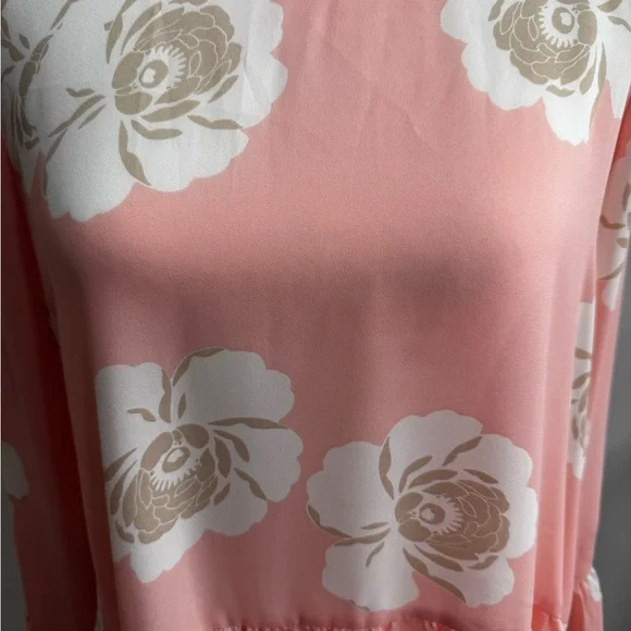 a.n.a Peach Asymmetrical Ruffled Blouse - Picture 2 of 7